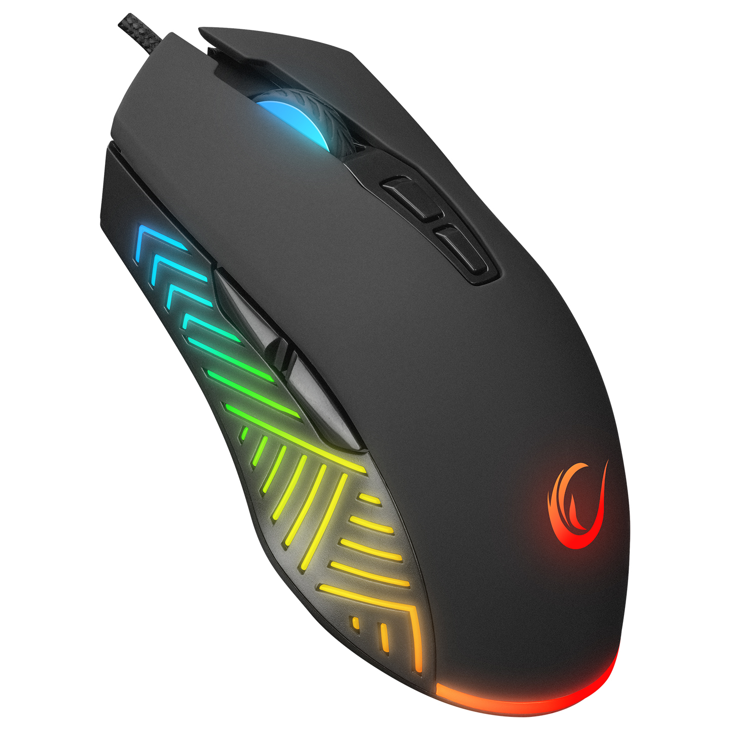 Rampage FITMENT KM-GX7 Gökkuşağı Aydınlatmalı Siyah USB Gaming Combo Mouse + Mousepad + Kulaklık Q G - 35038