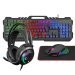 Rampage FITMENT KM-GX7 Gökkuşağı Aydınlatmalı Siyah USB Gaming Combo Mouse + Mousepad + Kulaklık Q G - 35038