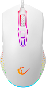 Rampage SMX-G68 SPEAR V2 FULL RGB 12800 DPI Beyaz 7D Makrolu Gaming Oyuncu Mouse - 35504