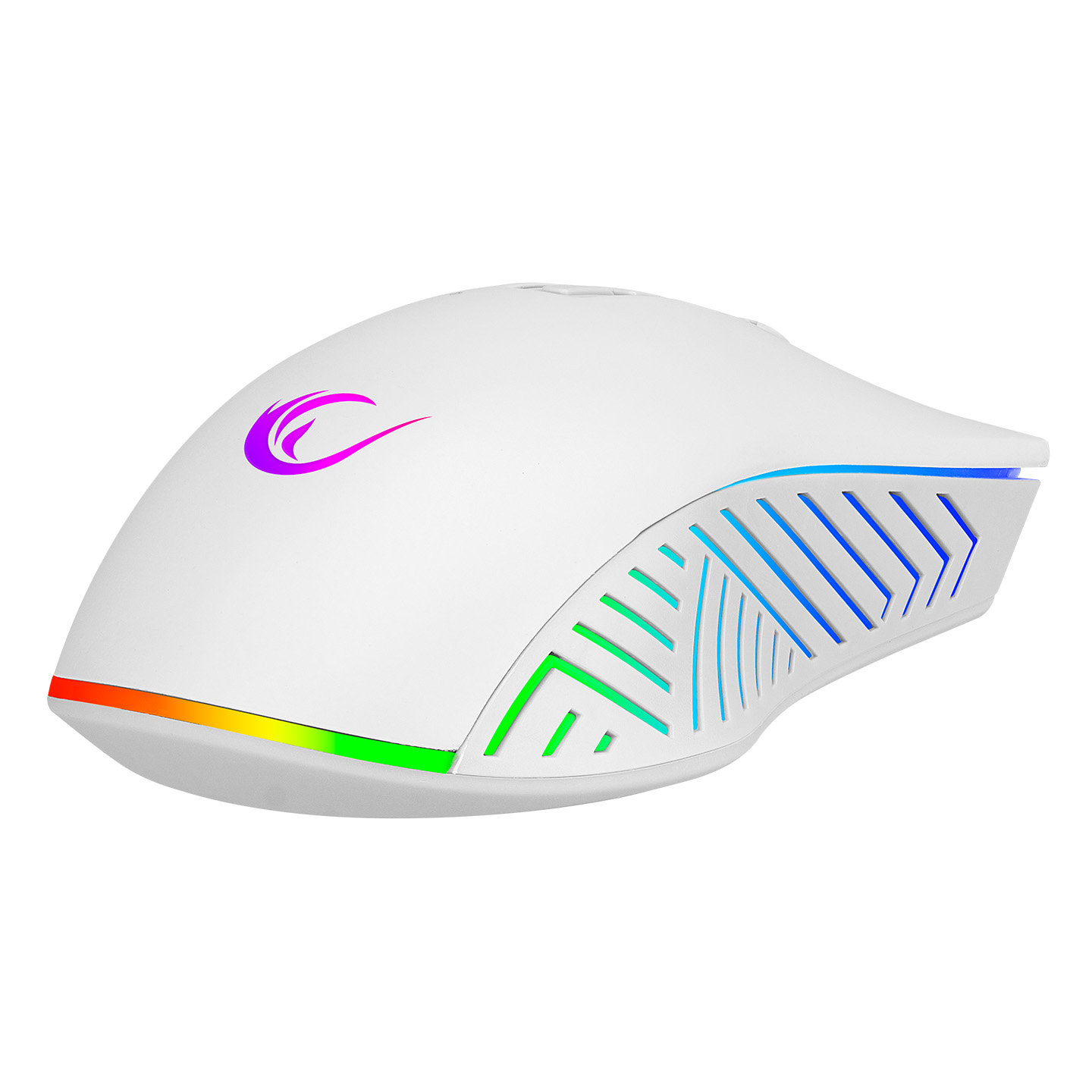 Rampage SMX-G68 SPEAR V2 FULL RGB 12800 DPI Beyaz 7D Makrolu Gaming Oyuncu Mouse - 35504