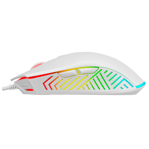 Rampage SMX-G68 SPEAR V2 FULL RGB 12800 DPI Beyaz 7D Makrolu Gaming Oyuncu Mouse - 35504