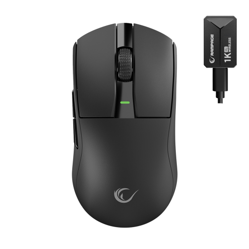 Rampage ZENITH BT+Wired+2.4G Siyah Kablosuz PAW3395 NORDIC 52833 MCU Gaming Oyuncu Mouse 41653