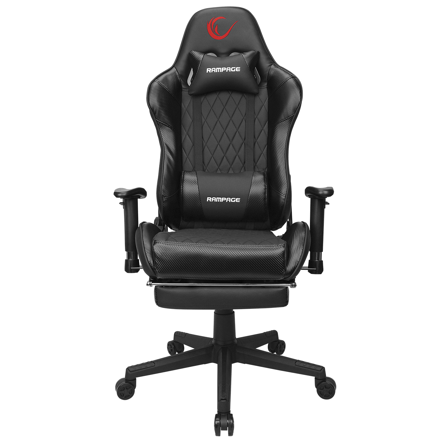 Rampage KL-R71 EMPIRE Ayak Dayama Yerli Siyah/Silver Gaming Oyuncu Koltuğu 36527