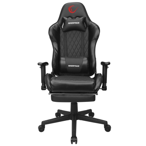 Rampage KL-R71 EMPIRE Ayak Dayama Yerli Siyah/Silver Gaming Oyuncu Koltuğu 36527