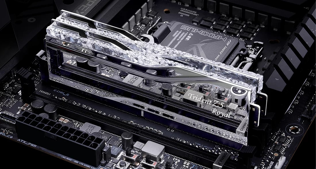 GSKILL Trident Z5 Royal 96GB (2x48GB) 6400MHz CL32 DDR5 Gaming Ram (F5-6400J3239F48GX2-TR5S)