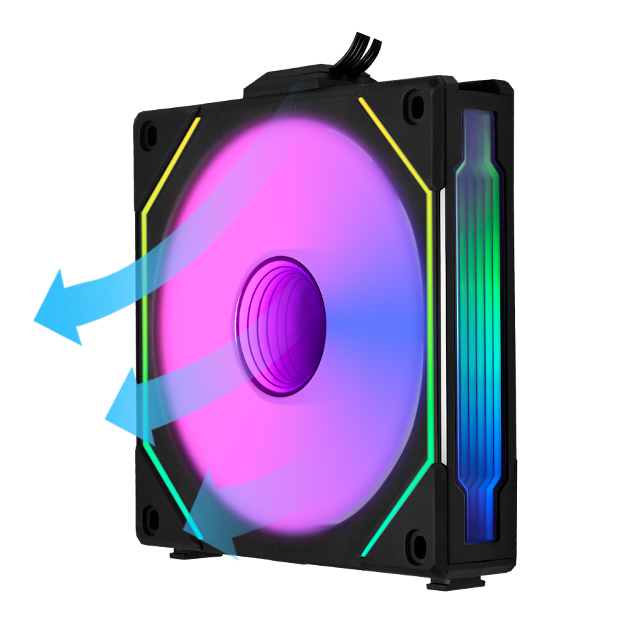 Lian Li REVERSE UNI FAN SL-INFINITY 3x120mm Siyah Kasa Fanı (G99.12RSLIN3B.00)