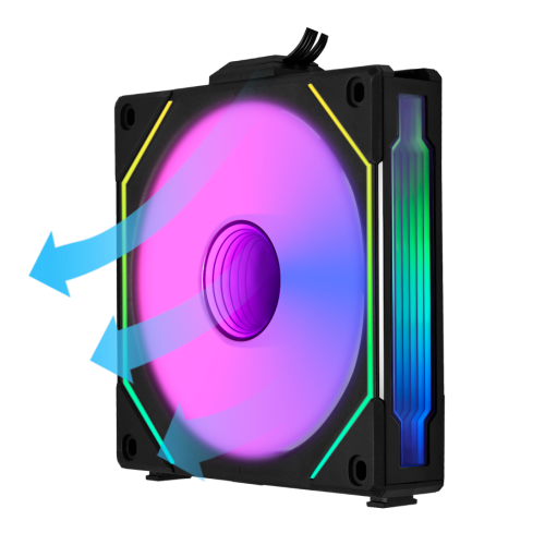 Lian Li REVERSE UNI FAN SL-INFINITY 3x120mm Siyah Kasa Fanı (G99.12RSLIN3B.00)