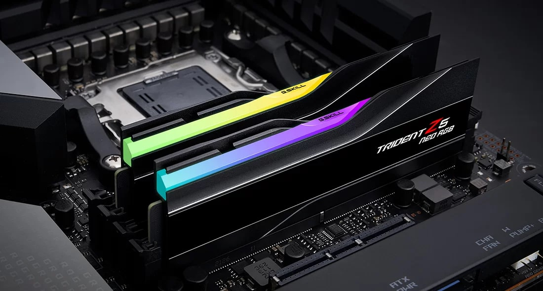 GSKILL Trident Z5 NEO RGB 48GB (2x24GB) 8000MHz CL40 DDR5 Gaming Ram (F5-8000J4048G24GX2-TZ5NR)