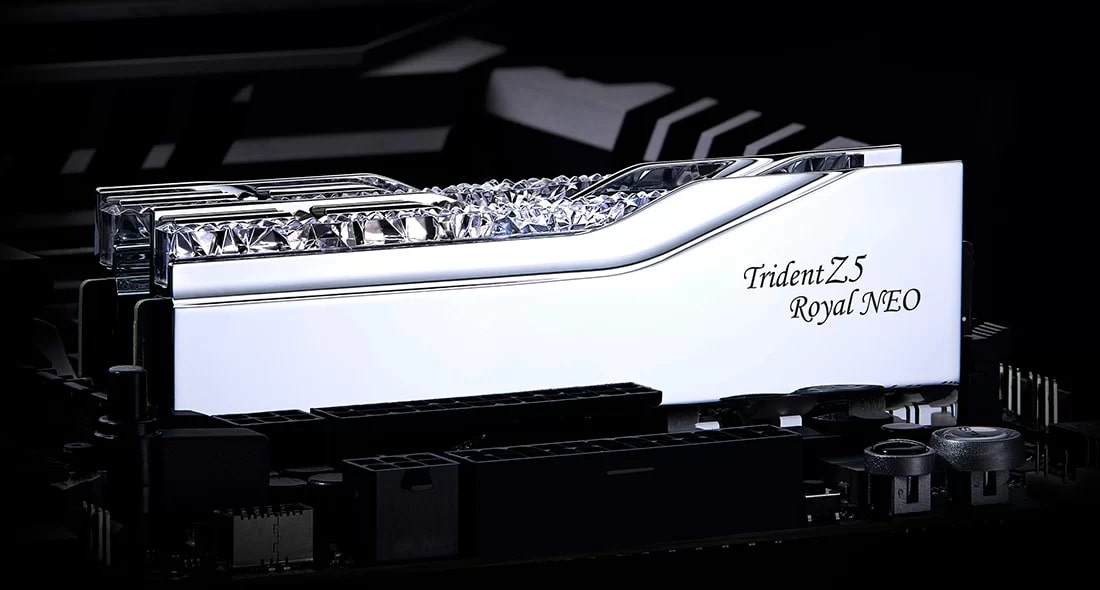 GSKILL Trident Z5 Royal Neo 48GB (2x24GB) 8000MHz CL40 DDR5 Gaming Ram (F5-8000J4048G24GX2-TR5NS)