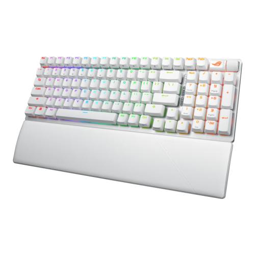 ASUS ROG Strix Scope II 96 Wireless NX PBT UK Snow Switch Mekanik RGB Beyaz Gaming (Oyuncu) Klavye