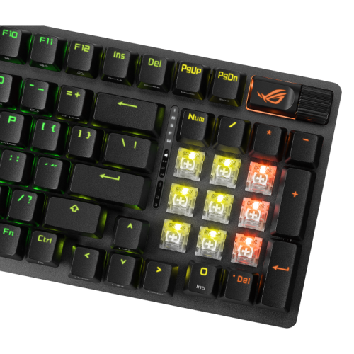 ASUS ROG Strix Scope II 96 Wireless RX PBT UK Red Switch RGB Siyah Gaming (Oyuncu) Klavye