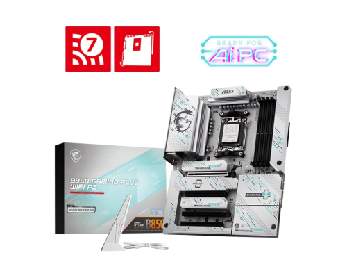 MSI B850 GAMING PLUS WIFI PZ DDR5 AM5 8200(OC)Mhz ATX Gaming (Oyuncu) Anakart