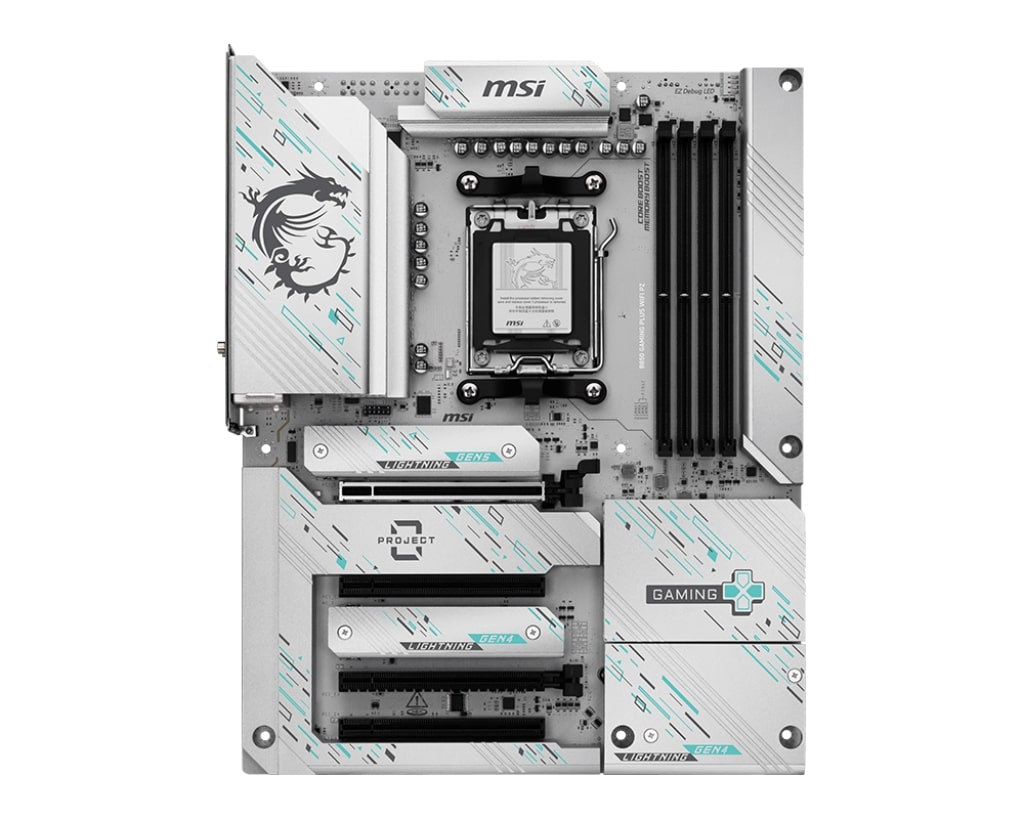 MSI B850 GAMING PLUS WIFI PZ DDR5 AM5 8200(OC)Mhz ATX Gaming (Oyuncu) Anakart