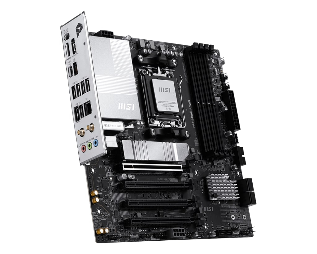 MSI PRO B850M-P WIFI7 DDR5 AMD B859 AM5 Soket DDR5 8200+(OC)MHz mATX Anakart