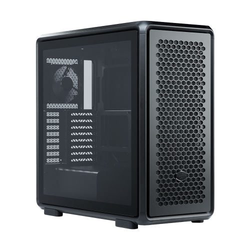Cooler Master MasterFrame 600TG MF600-KGNN-S00 3x140mm(Ön)-1x120mm(Arka) Fan Modüler ATX Alüminyum Siyah Mid Tower Gaming (Oyuncu) Kasası