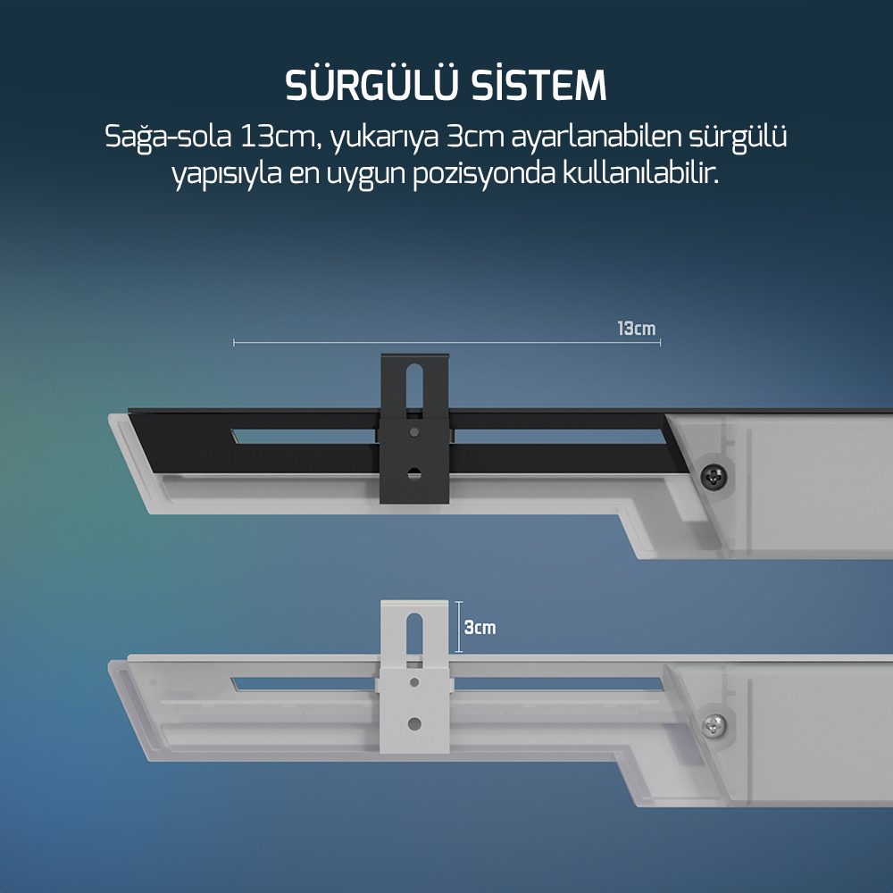 Gamepower Heatsync ARGB LCD Ekran Kartı Tutucu Siyah