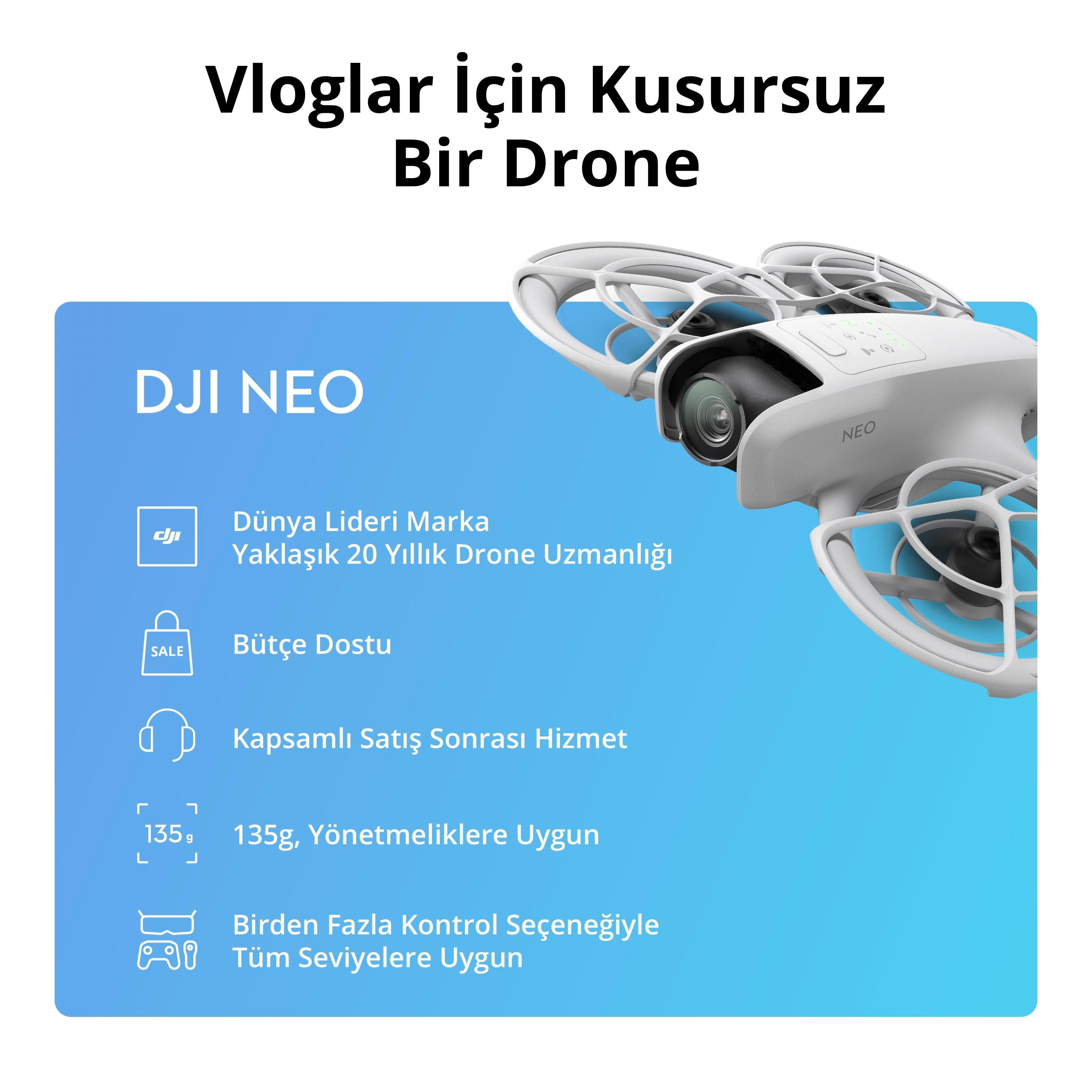 DJI Neo Fly More Combo Drone - DJI Türkiye Garantili