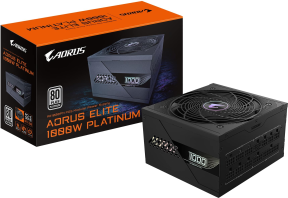 Gigabyte Aorus Elite GP-AE1000PM PG5 1000w 80+ Platinium PCIe 5.0 - ATX 3.1 Full Modüler Siyah Power Supply
