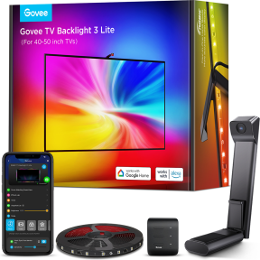 Govee Envisual T3 Lite TV Arkası Led Şerit Renk Senkronizasyonlu Ambiyans Aydınlatma 40-50 inç TV`ler ile Uyumlu -H60973D1