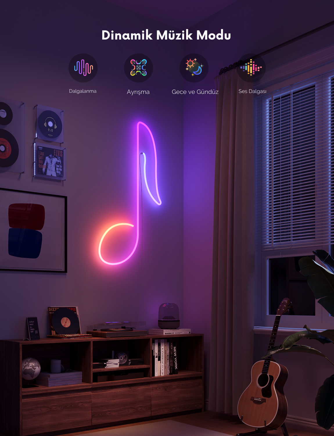 Govee Matter Destekli, Bükülebilir, Şekillendirilebilir Neon LED Şerit 2.Nesil (3MT)-Beyaz -H61D3301