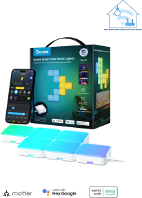 Govee Mini Panel Gaming Kare Duvar Aydınlatması 10 Parçalı -H8069C01