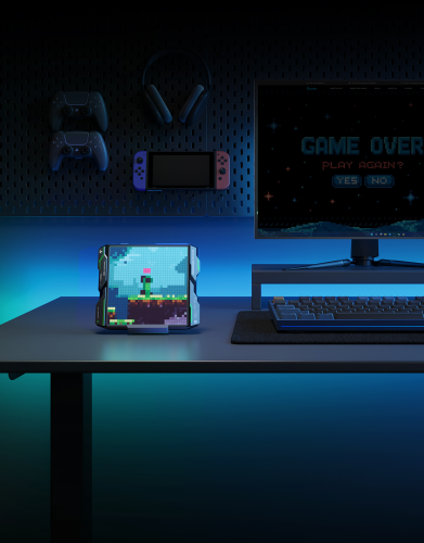 Govee Gaming Pixel Aydınlatma - Eş Zamanlı Saat, Hava Durumu, Borsa Gösterge Fonksiyonlu -H8630C81