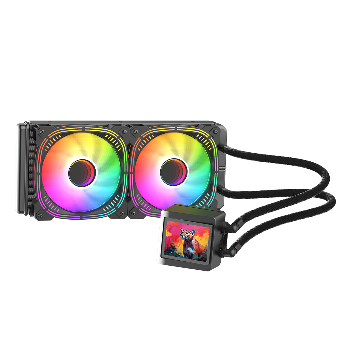 Gamepower Skadi LCD 240 ARGB 240mm Sıvı İşlemci Soğutucu AM5 ve LGA1700 Uyumlu