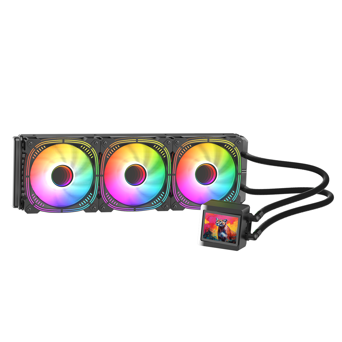 Gamepower Skadi LCD 360 ARGB 360mm Sıvı İşlemci Soğutucu AM5 ve LGA1700 Uyumlu