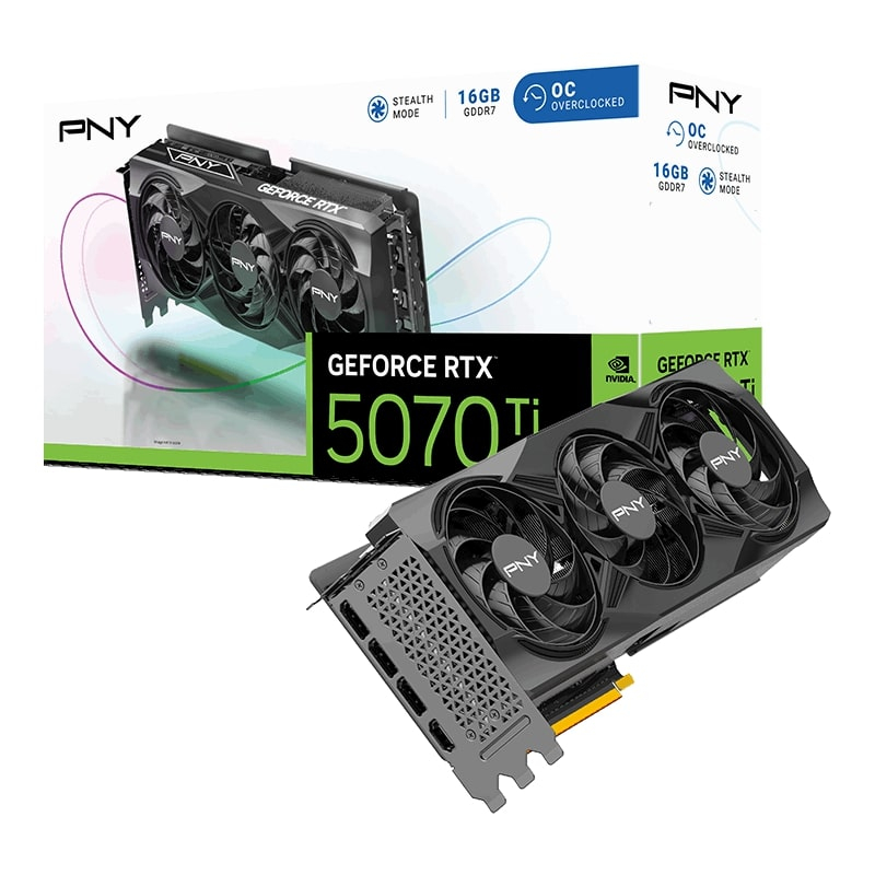 PNY GeForce RTX 5070Ti 16GB GDDR7 OC 256Bit Ekran Kartı (VCG5070T16TFXPB1-O)
