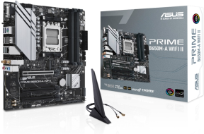 ASUS Prime B650M-A WIFI II AMD B650 Soket AM5 DDR5 6400(OC)MHz mATX Gaming (Oyuncu) Anakart