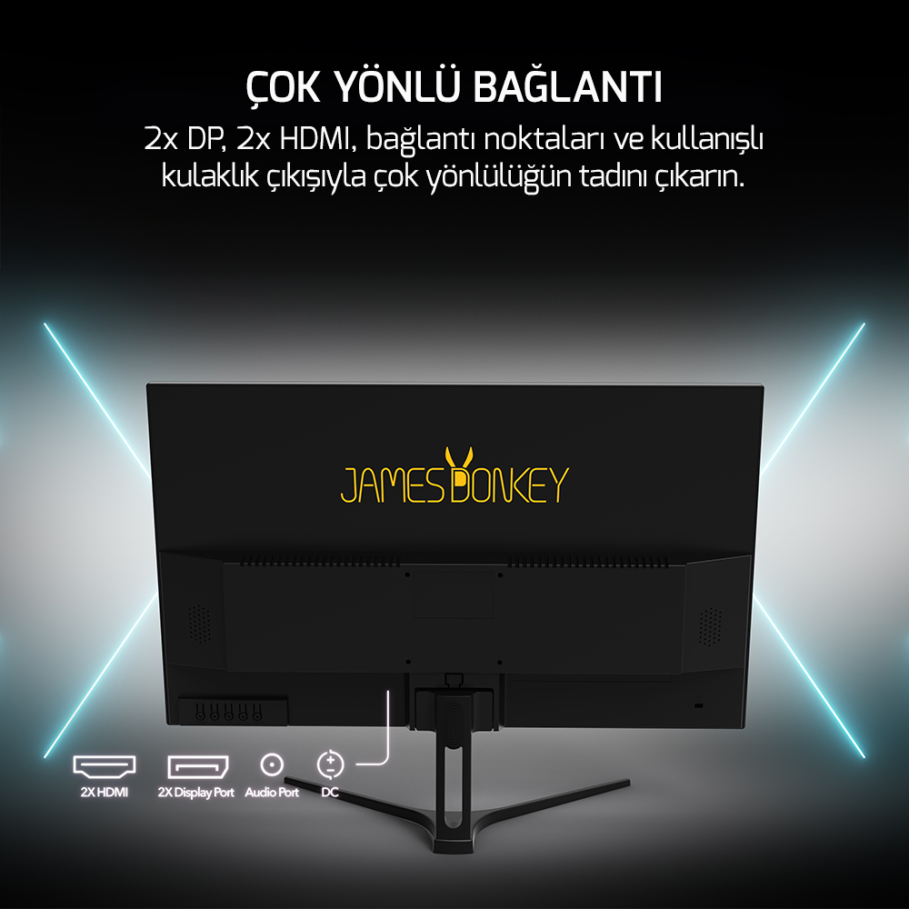James Donkey Epic P30 27″ 300Hz 0.5Ms FHD Fast VA 10 Bit Gaming Monitör (Sıfır Ölü Piksel Garantili)