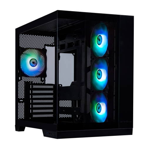 Bitfenix MH100 750W 80+ Bronze PSU 4x120mm ARGB Fan ATX Temperli Cam Siyah Gaming (Oyuncu) Kasa