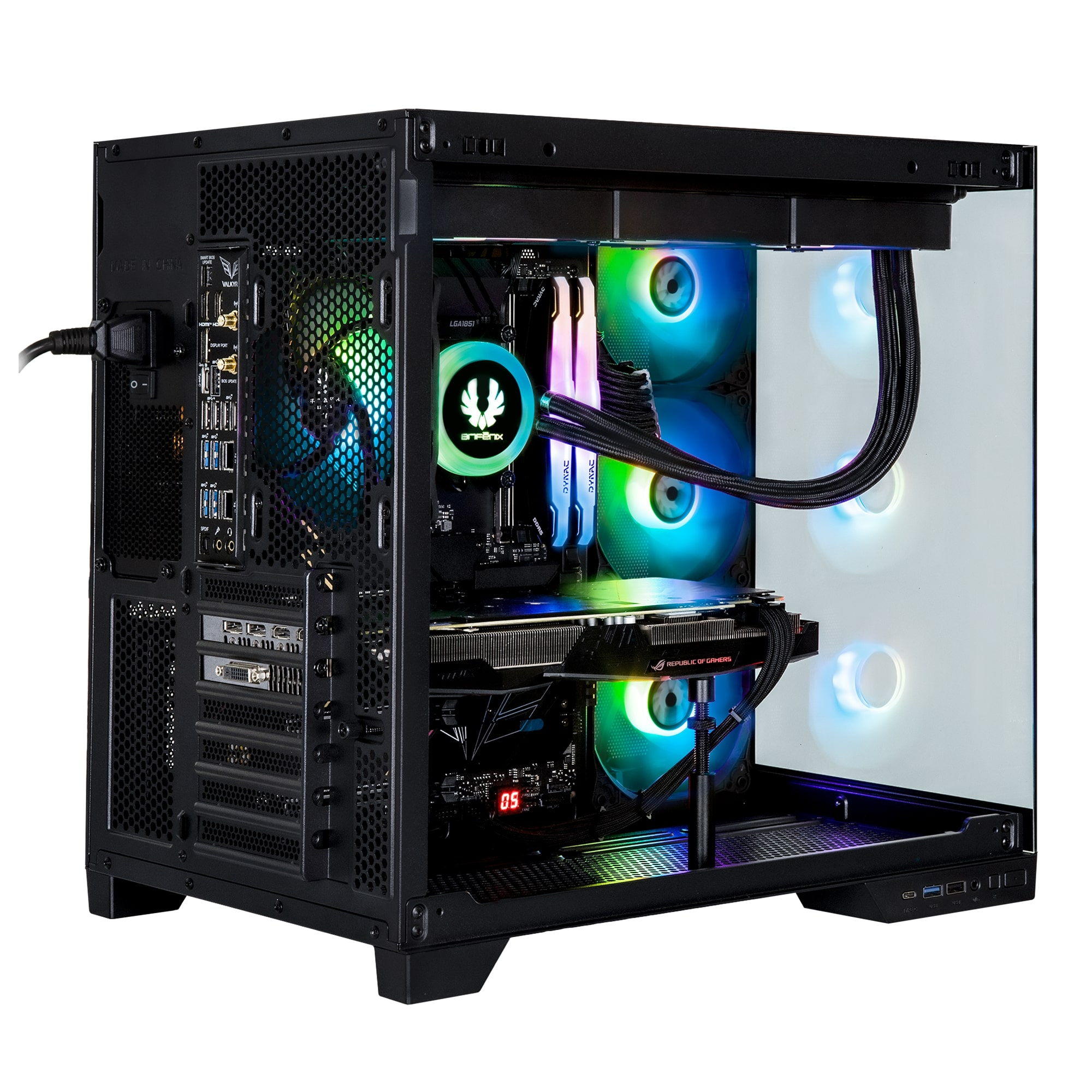 Bitfenix MH100 750W 80+ Bronze PSU 4x120mm ARGB Fan ATX Temperli Cam Siyah Gaming (Oyuncu) Kasa
