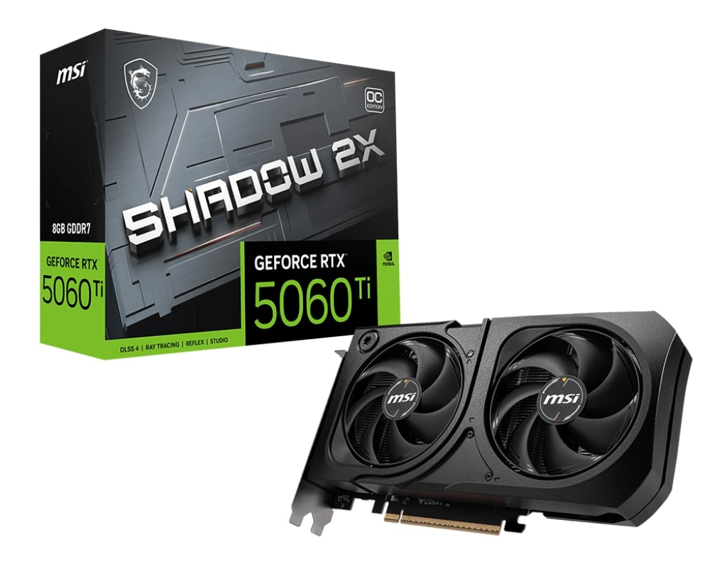 MSI GeForce RTX 5060TI 8G Shadow 2X OC PLUS GDDR7 128Bit DX12 Gaming (Oyuncu) Ekran Kartı