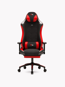 Zio Gaming Valor 1590B0511 Ayak Uzatmalı Profesyonel Oyuncu Koltuğu - Kırmızı Antrasit Kumaş