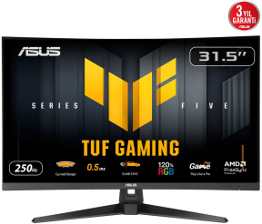 ASUS TUF GAMING VG32VQM5B 31.5 inç 250Hz 0.5ms Curved Fast VA Gaming (Oyuncu) Monitör