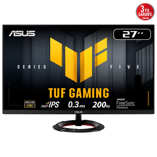 ASUS TUF GAMING VG279Q5R 27 inç 200Hz 0.3ms Flicker Free Fast IPS Gaming (Oyuncu) Monitör