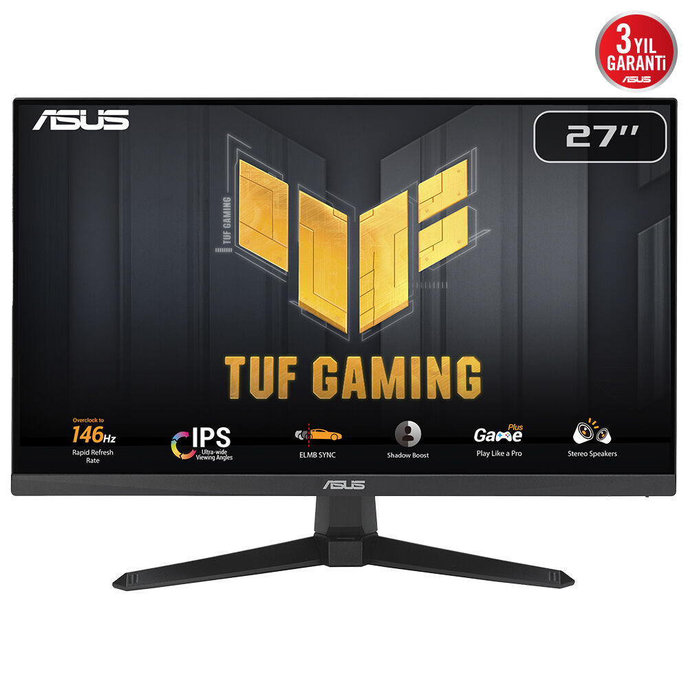 ASUS TUF GAMING VG279QE5A 27 inç 146Hz 1ms ELMB IPS Gaming (Oyuncu) Monitör