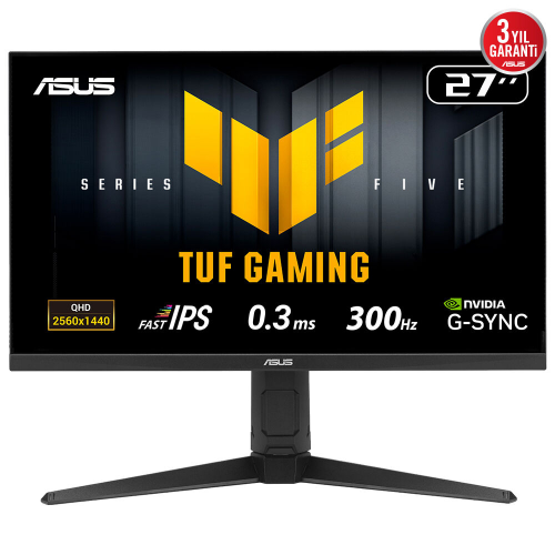 ASUS TUF GAMING VG27AQML5A 27″ 300Hz  0.3ms Pivot HDR400 2K QHD Fast IPS Gaming (Oyuncu) Monitör