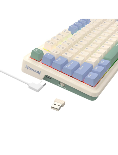 REDRAGON UCAL PRO K673CPG-RGB-PRO Beyaz Kablosuz Klavye