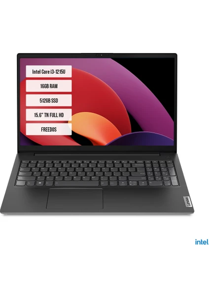 Lenovo V15 G3 IAP 82TT00A4TX Intel Core i3-1215U 16GB 512GB SSD 15.6″ TN FreeDos Notebook