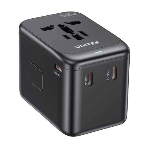 Unitek 65W Universal Travel Adaptör 3xUSB-C+1xUSB-A (P1122ABK)