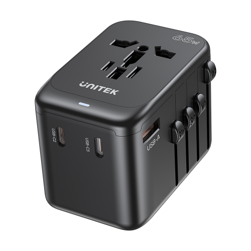 Unitek 65W Universal Travel Adaptör 3xUSB-C+1xUSB-A (P1122ABK)