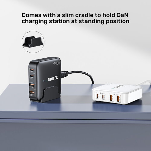 Unitek 100W Masaüstü GAN Şarj İstasyonu Beyaz (P1229AWH)