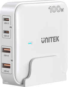 Unitek 100W Masaüstü GAN Şarj İstasyonu Beyaz (P1229AWH)