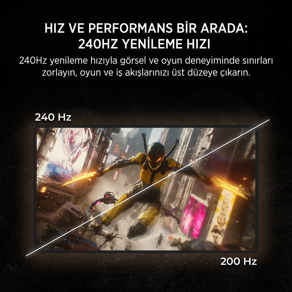 James Donkey Rion R40 24″ 240Hz 0.5Ms FHD VA Panel Gaming Monitör (Sıfır Ölü Piksel Garantili)