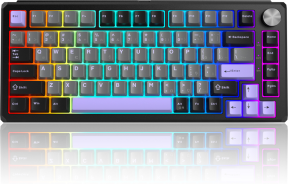 MageGee Captain75 82 Tuş Wireless/Bluetooth/Kablolu Manyetik RGB Hot-Swap Gasket Siyah Gaming Klavye