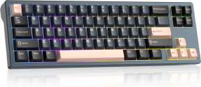 MageGee Captain72 68 Tuş Manyetik RGB Hot-Swap CNC Kablolu Gasket Siyah Gaming Klavye