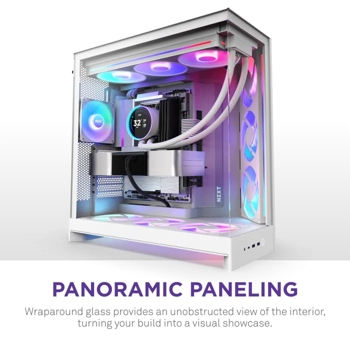 NZXT H Series H9 Flow RGB CM-H92FB-R1 Siyah ATX Mid Tower Gaming (Oyuncu) Kasa
