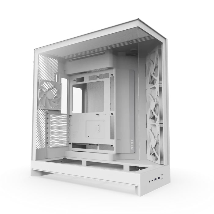 NZXT H Series H9 Flow RGB CM-H92FW-01 Beyaz ATX Mid Tower Gaming (Oyuncu) Kasa